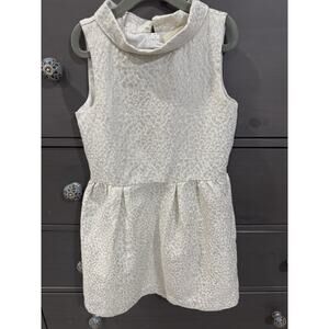 Crazy 8 Girls Size7 Dress Christmas holiday First Communion party White Silver